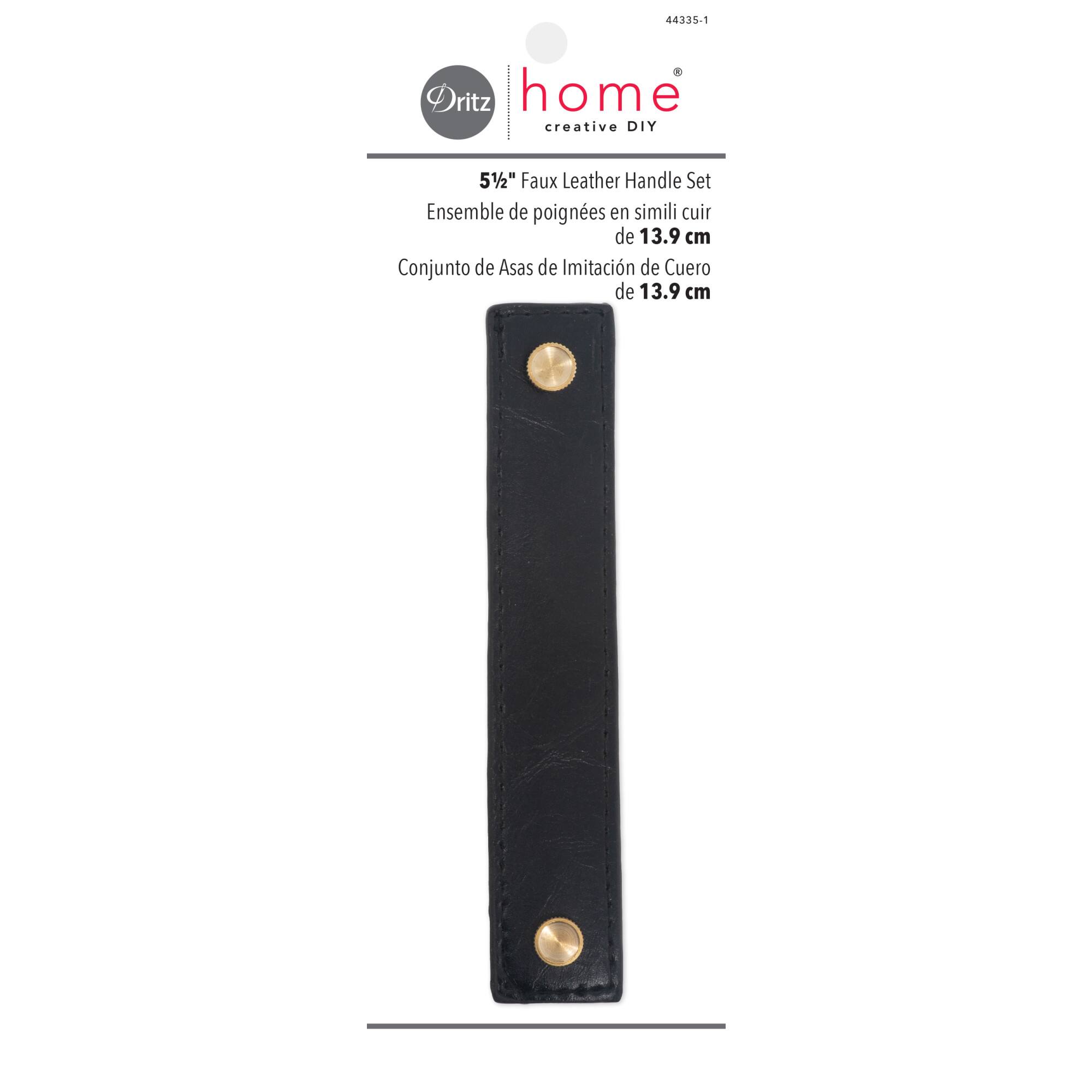 Dritz® Home 5.5'' Faux Leather Handle Set